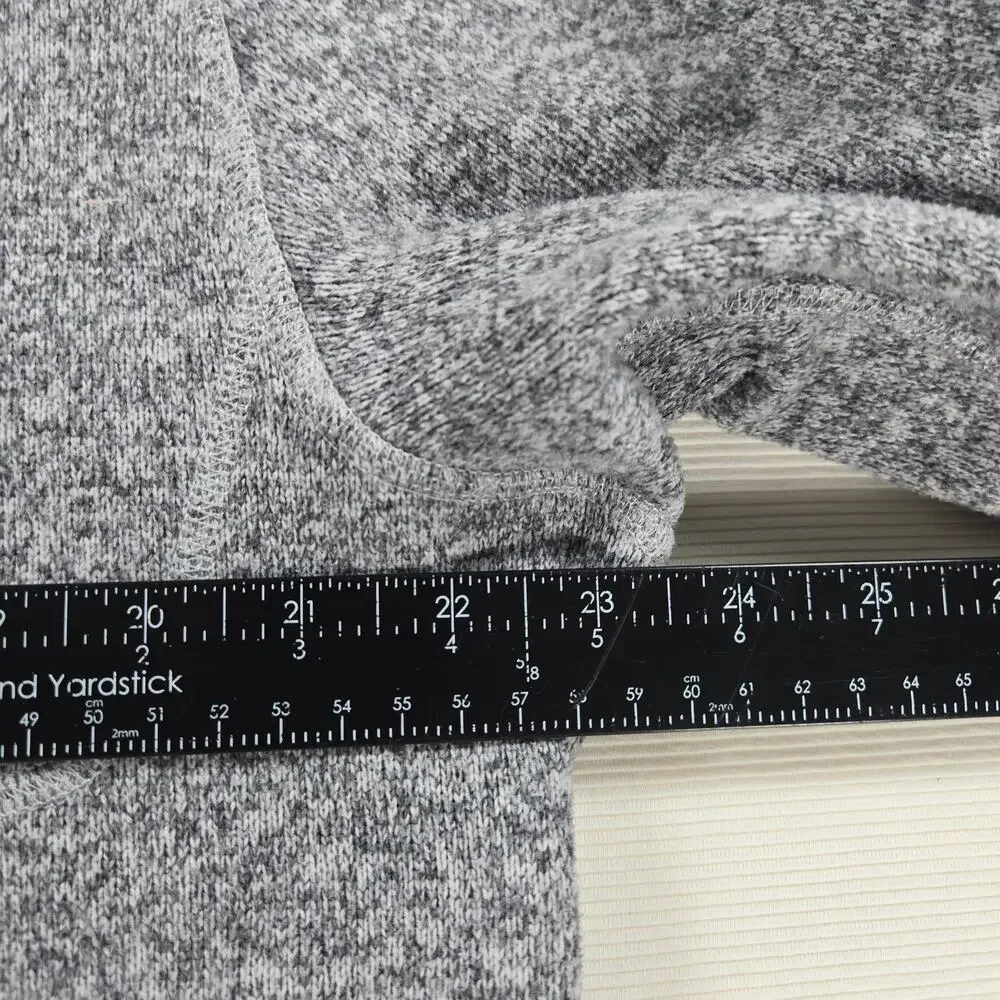 The North Face Gordon Lyon's 1/4 Zip‎ Fleece Gray Long Sleeve Sweater Size Large